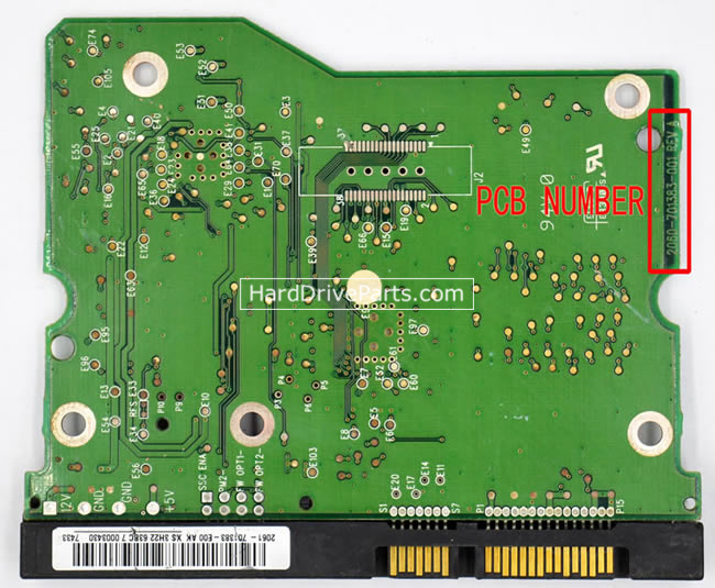 (image for) Western Digital PCB Board 2060-701383-001 REV A