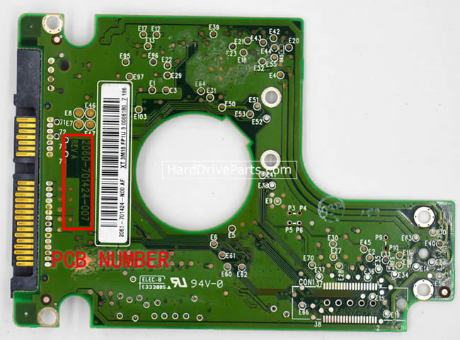 (image for) Western Digital PCB Board 2060-701424-007 REV A