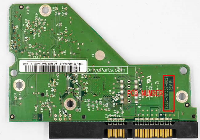 (image for) Western Digital PCB Board 2060-701537-002 REV P1