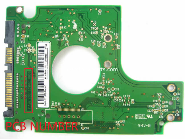 (image for) Western Digital PCB Board 2060-701572-002 REV A