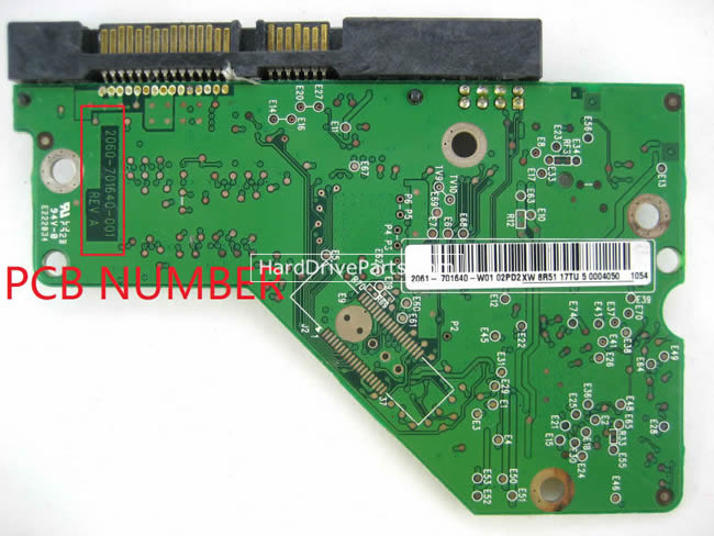 (image for) Western Digital PCB Board 2060-701640-001 REV A