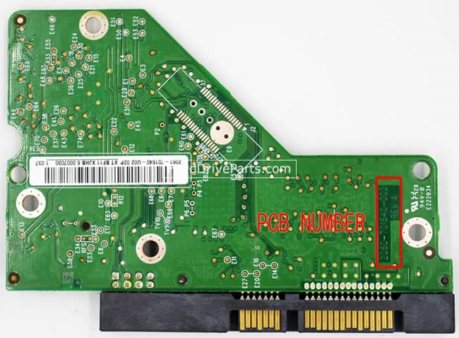 (image for) Western Digital PCB Board 2060-701640-002 REV A