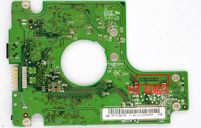 (image for) Western Digital HDD PCB 2060-701675-001