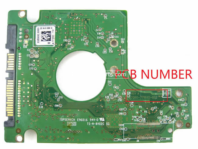 (image for) WD WD5000BPVT PCB Board 2060-771692-002