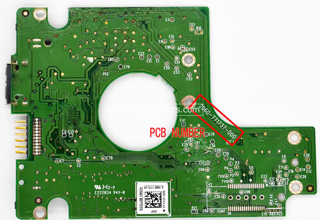 (image for) Western Digital PCB Board 2060-771737-000 REV A / P1