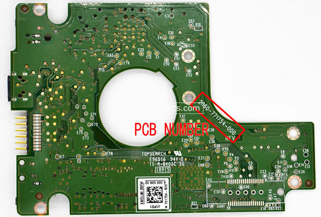 (image for) Western Digital PCB Board 2060-771754-000 REV A / P1