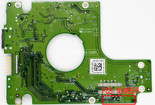 (image for) Western Digital PCB Board 2060-771961-000 REV P1