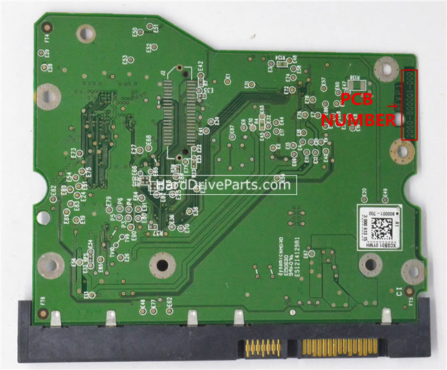 (image for) WD WD60EZRX-00MVLB1 PCB Board 2060-800001-000