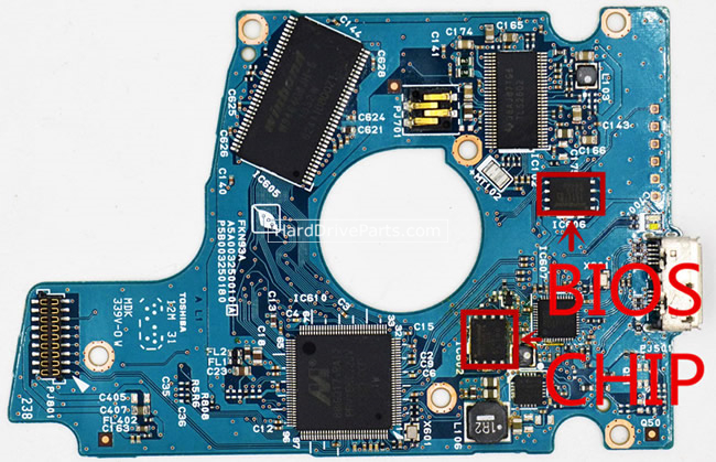 (image for) Toshiba MQ01UBD050 PCB Board G003250A